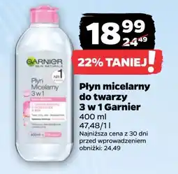 Netto Płyn micelarny do skóry wrażliwej Garnier Skin Naturals oferta