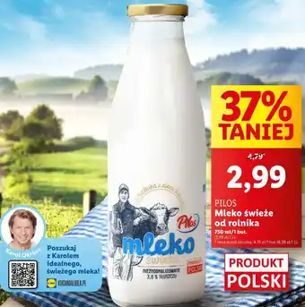 Lidl Mleko świeże od rolnika Pilos 750ml oferta