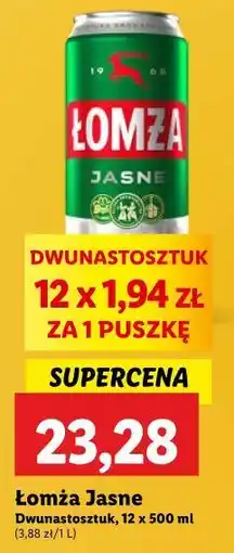Lidl Piwo Łomża oferta