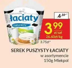 Społem Łaciaty Serek puszysty naturalny 150 g oferta