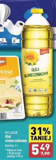 ALDI Olej słonecznikowy Bellasan oferta