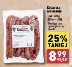 ALDI Kabanosy wieprzowo-cielęce Majerczyk oferta