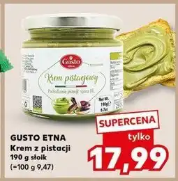 Kaufland Krem pistacjowy Gusto etna oferta