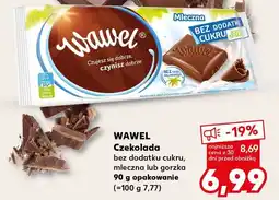 Kaufland Czekolada mleczna bez dodatku cukru Wawel oferta