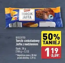 ALDI Torcik czekoladowy jaffa z nadzieniem pomarańczowym Biscotto oferta