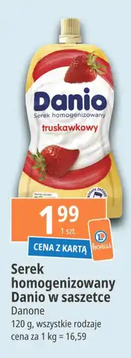 E.Leclerc Serek truskawka saszetka Danone danio oferta