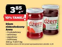 Netto Dżem niskosłodzony malinowy ANNA oferta