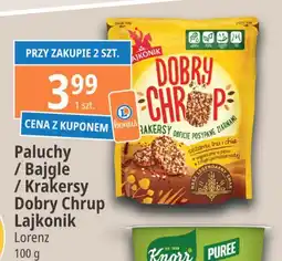 E.Leclerc Krakersy obficie posypane ziarnami sezamu lnu i chia Lajkonik dobry chrup oferta