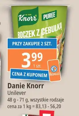E.Leclerc Puree boczek z cebulką Knorr danie oferta