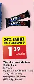 Biedronka Wafelek w ciemnej czekoladzie Eti dare oferta