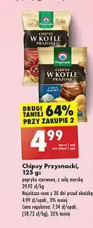 Biedronka Chipsy w kotle prażone z solą morską Przysnacki oferta