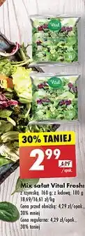 Biedronka Mix sałat z sałatą lodową Vital fresh oferta