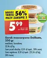 Biedronka Serek mascarpone karmelowy Delikate oferta