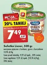 Biedronka Sałatka warzywno-jajeczna z kurkami Lisner oferta