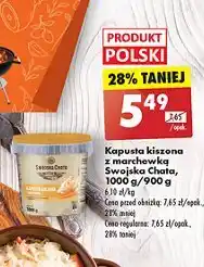 Biedronka Kapusta kiszona z marchewką Swojska chata oferta
