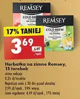 Biedronka Cold tea truskawki maliny Remsey oferta