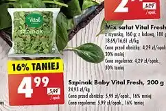 Biedronka Szpinak baby Vital fresh oferta
