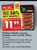 Biedronka Kiełbasa śląska cheddar Czas na grill oferta