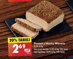 Biedronka Pasztet z blachy Warmia oferta