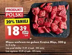 Biedronka Mięso wołowe na gulasz Kraina mięs oferta