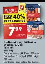 Biedronka Kiełbaski białe z szynki Kraina wędlin oferta