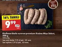 Biedronka Kiełbasa biała surowa Kraina mięs oferta