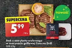 Biedronka Stek wołowy w marynacie grillowej Czas na grill oferta