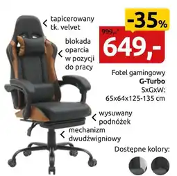 Black Red White Fotel gamingowy G-turbo oferta