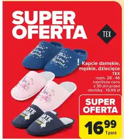 Carrefour Kapcie TEX oferta