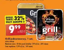Biedronka Grill piknikowy jednorazowy Fire & Flame oferta