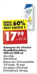 Biedronka Szampon do włosów citrus fresh Head&Shoulders oferta