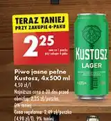 Biedronka Piwo Kustosz Lager oferta