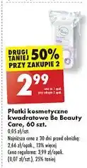 Biedronka Płatki kosmetyczne maxi kwadratowe Be Beauty Care oferta