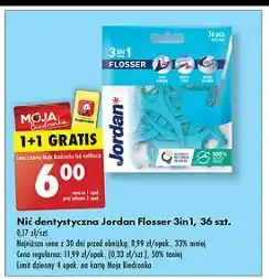 Biedronka Nić wykałaczka i czyścik do języka Jordan 3-In-1 Flosser oferta