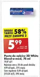 Biedronka Pasta do zębów classic Blend-A-Med 3D White oferta