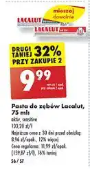 Biedronka Pasta do zębow Lacalut Aktiv oferta