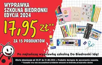 Biedronka Wyprawka szkolna oferta