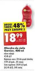 Biedronka Mleczko regenurujące skóra bardzo sucha Garnier Body oferta