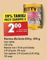 Biedronka Karma dla kota z wołowiną i wątróbką Kitty oferta