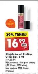 Biedronka Olejek do ust różowy Eveline Gloss Lip Oil oferta