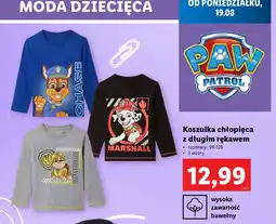Koszulka chłopięca 98-128 cm długi rękaw psi patrol
