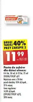 Biedronka Pasta do zębów 6-12 lat Elmex Junior oferta