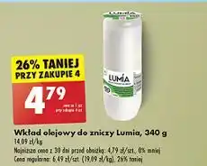 Biedronka Wkład olejowy do zniczy 340 g 100 h Lumia oferta