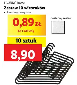 Lidl Wieszaki na ubrania Livarno Home oferta