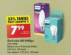 Biedronka Żarówka 60w e27 Philips oferta