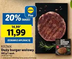Lidl Burger wołowy oferta