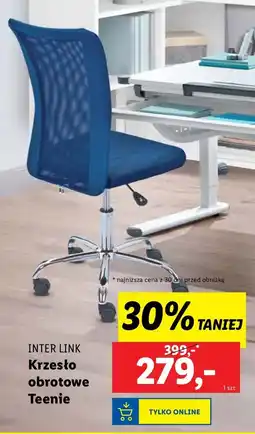 Lidl Krzesło obrotowe teenie Inter Link oferta