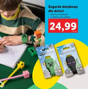 Lidl Zegarek dotykowy minecraft oferta