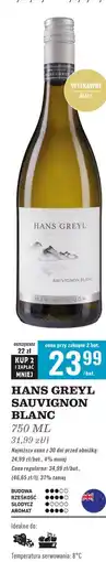 Biedronka Wino Hans Greyl Sauvignon Blanc Dry oferta