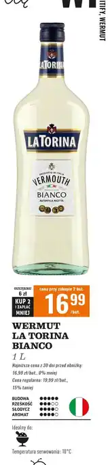 Biedronka Vermouth La Torina Bianco oferta